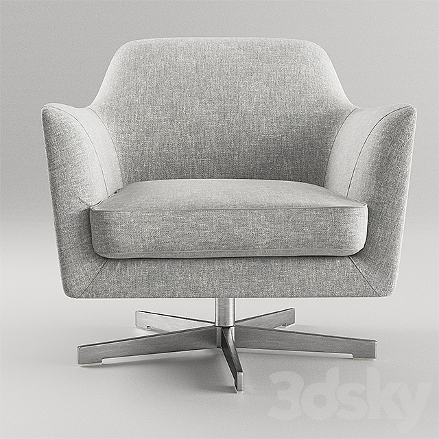 Armchair Flexform Luce 3DSMax File - thumbnail 2