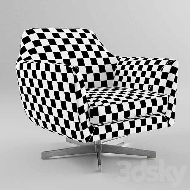 Armchair Flexform Luce 3DSMax File - thumbnail 3