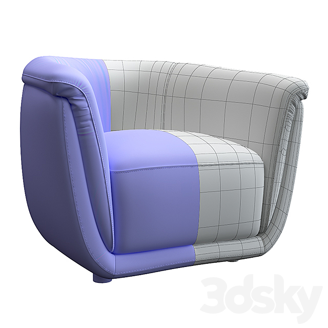 Armchair Formitalia 3ds Max - thumbnail 3