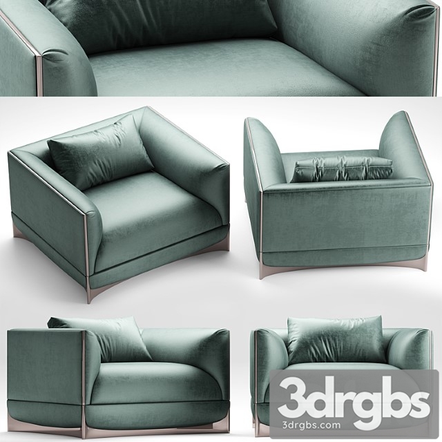 Armchair foscari visionnaire 3dsmax Download - thumbnail 1