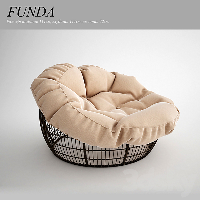 Armchair Funda 3DSMax File - thumbnail 1