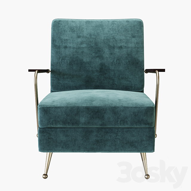 Armchair Gamble 3DS Max Model - thumbnail 2