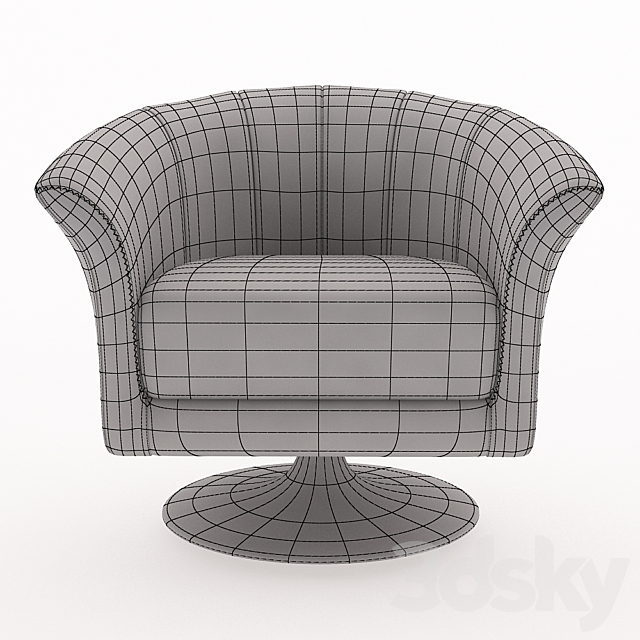 Armchair Gamma Arredamenti International 2016 Oyster POL 3ds Max - thumbnail 2