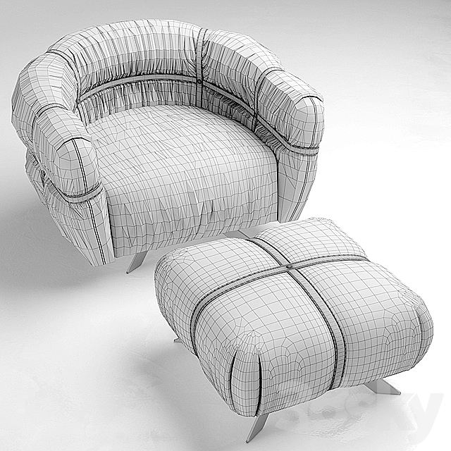 Armchair gamma dandy home CROSSOVER 3DSMax File - thumbnail 3