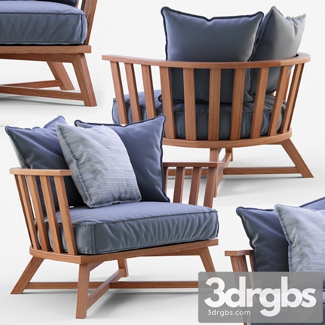 Armchair gervasoni inout 707 3dsmax Download - thumbnail 1