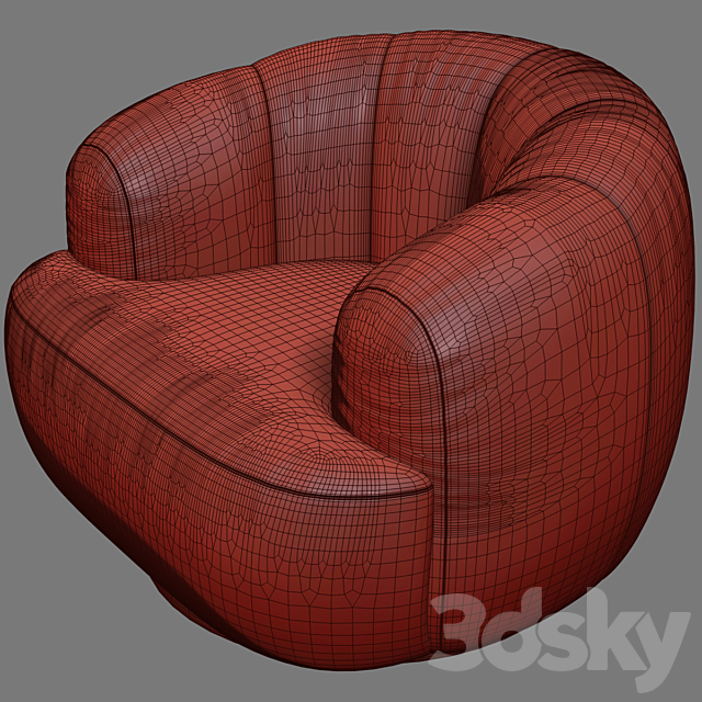 Armchair GIOPAGANI ORNELLA 3DSMax File - thumbnail 3