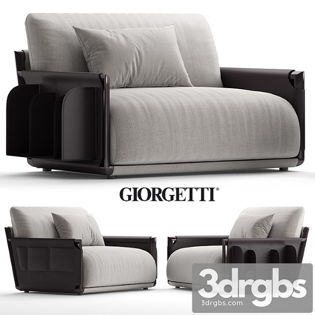 Armchair giorgetti adam 3dsmax Download - thumbnail 1