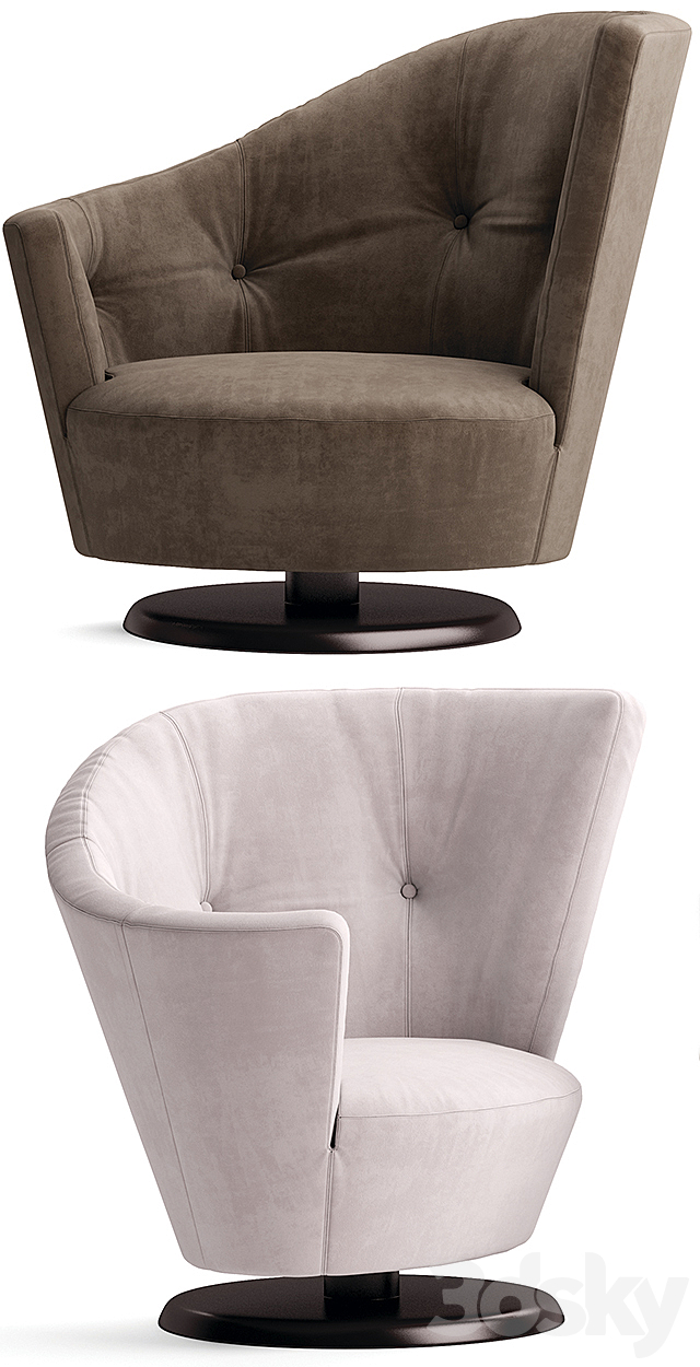 Armchair giorgetti arabella 3ds Max - thumbnail 2