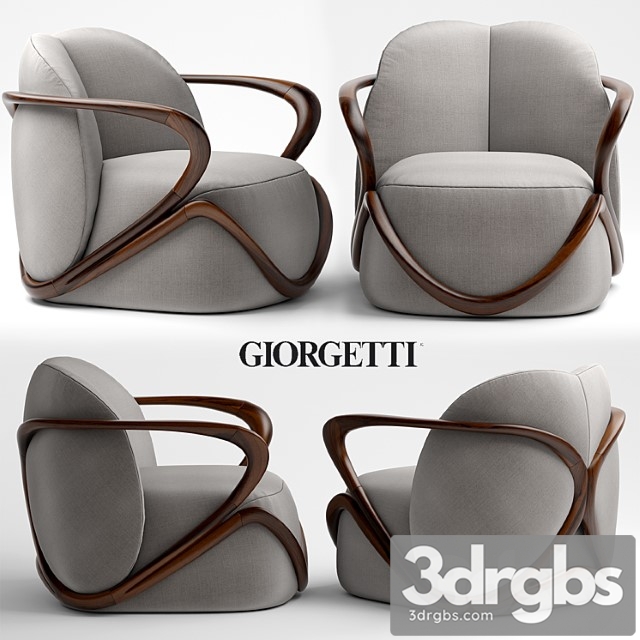 Armchair giorgetti hug 3dsmax Download - thumbnail 1