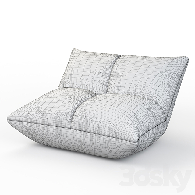 Armchair Giovannetti Papillon 3DS Max Model - thumbnail 2