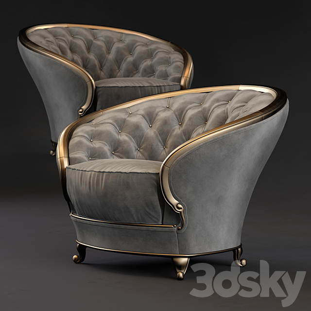 armchair GoldComfort 3DSMax File - thumbnail 1