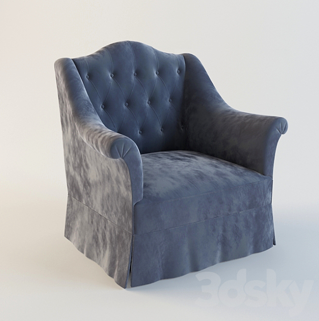 Armchair Guadarte Z8154 3DSMax File - thumbnail 1