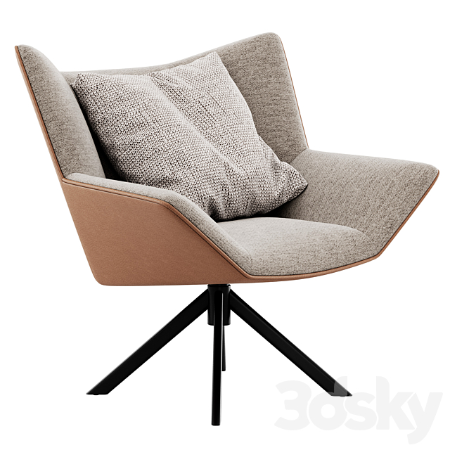 Armchair Gustav by Label Vandenberg 3DS Max Model - thumbnail 2