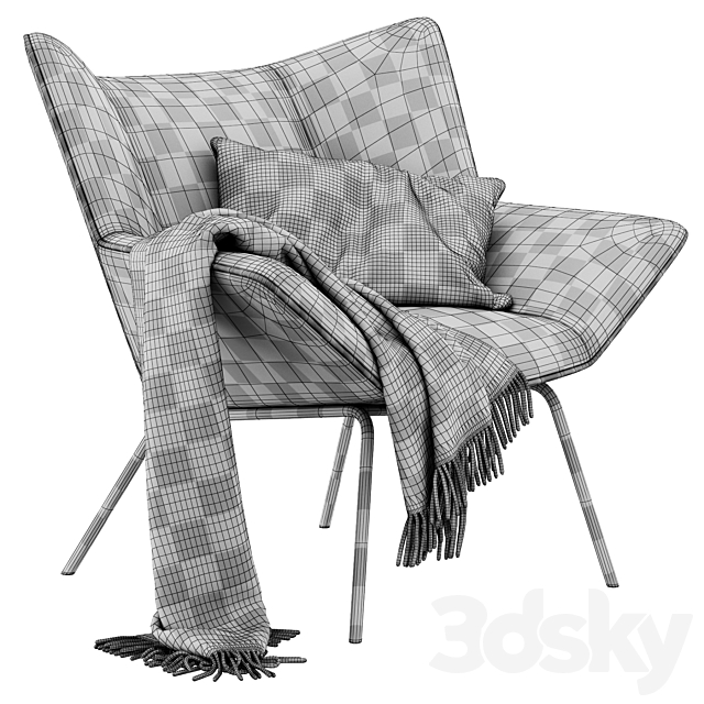 Armchair Gustav by Label Vandenberg 3DS Max Model - thumbnail 3