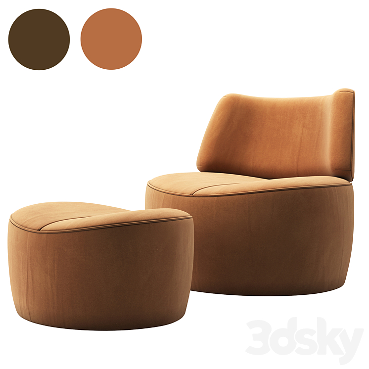 Armchair HARMONY by DOMKAPA 3DS Max - thumbnail 1