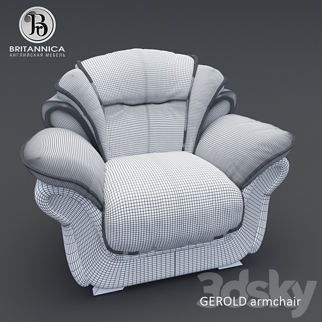 Armchair Herold 3DSMax File - thumbnail 2