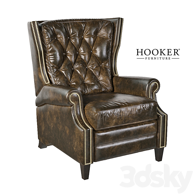 Armchair Hooker Furniture Balmoral Blair Recliner 3DS Max Model - thumbnail 1