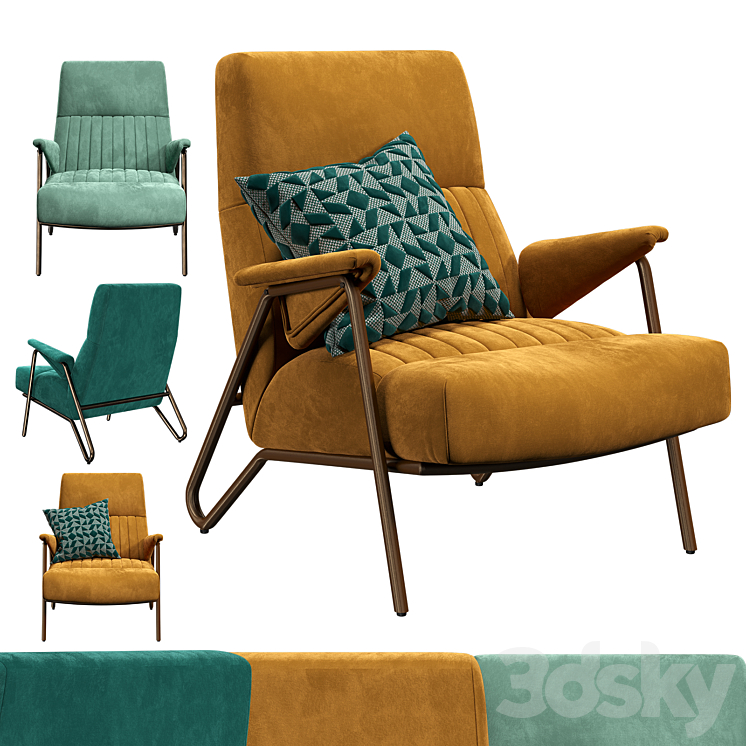 Armchair Ibex 3DS Max - thumbnail 1