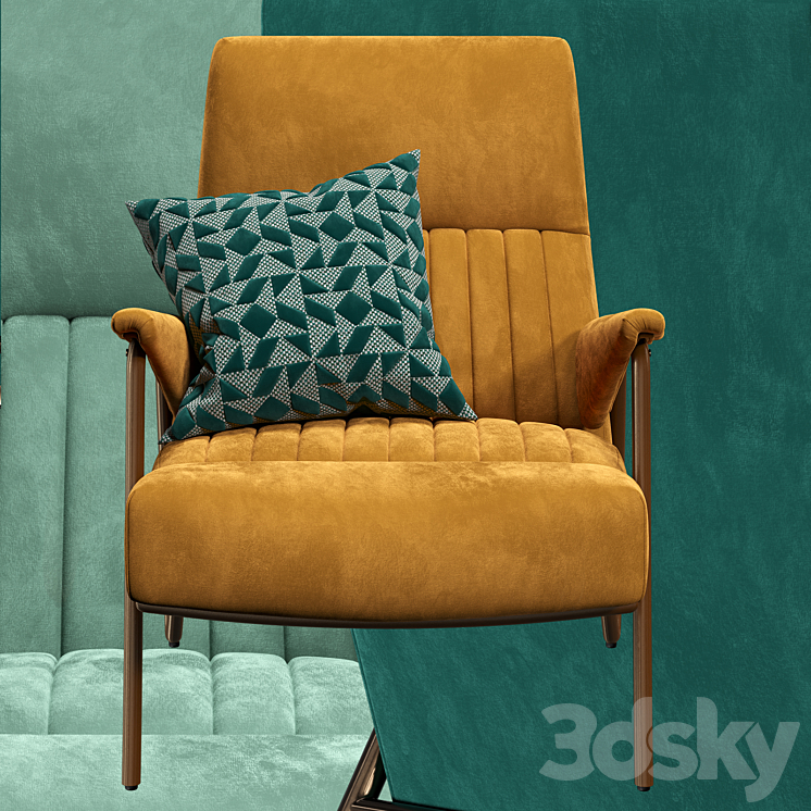 Armchair Ibex 3DS Max - thumbnail 2