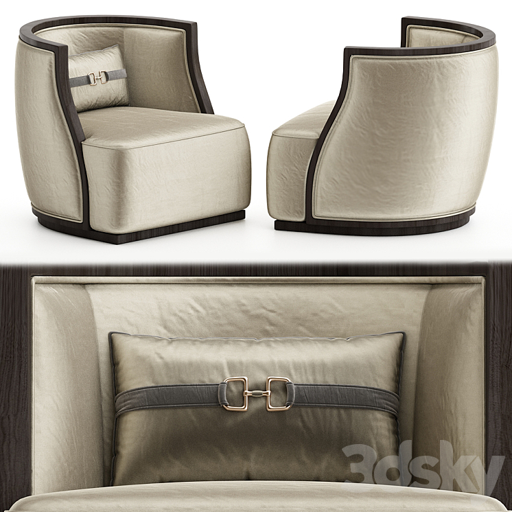 Armchair Ipe Cavalli Big Gil 3DS Max - thumbnail 1