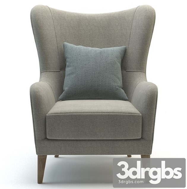 Armchair «jackson» 3dsmax Download - thumbnail 1