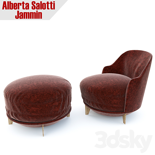 Armchair Jammin by Alberta Salotti. 3ds Max - thumbnail 2