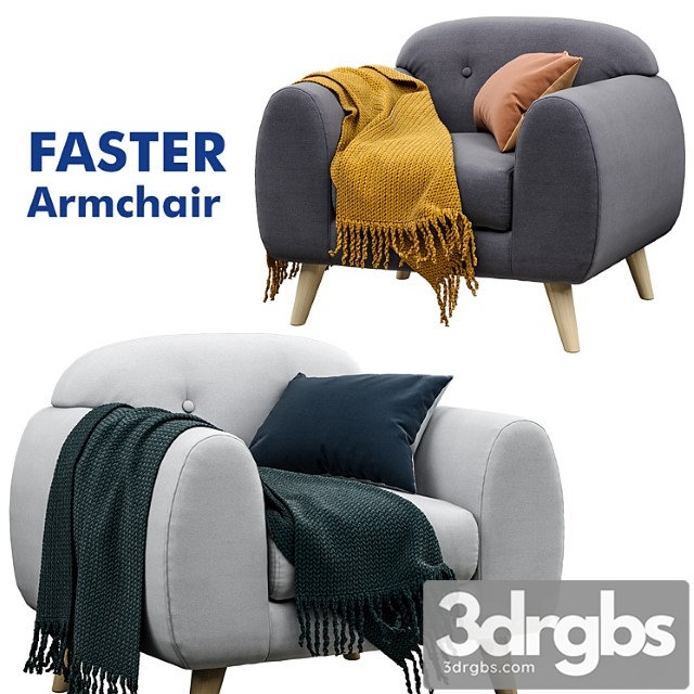 Armchair jysk faster 3dsmax Download - thumbnail 1