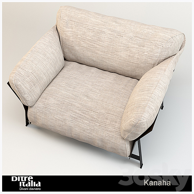 Armchair Kanaha _ Ditre Italia 3DS Max Model - thumbnail 2