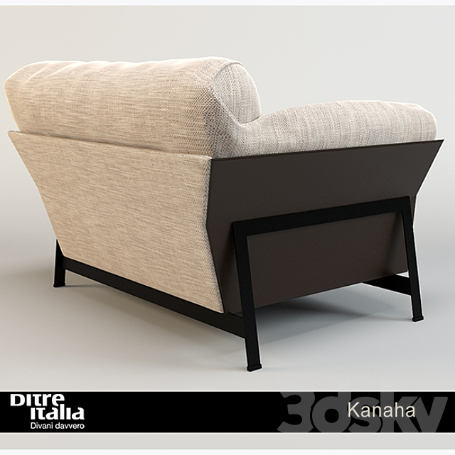 Armchair Kanaha _ Ditre Italia 3DS Max Model - thumbnail 3