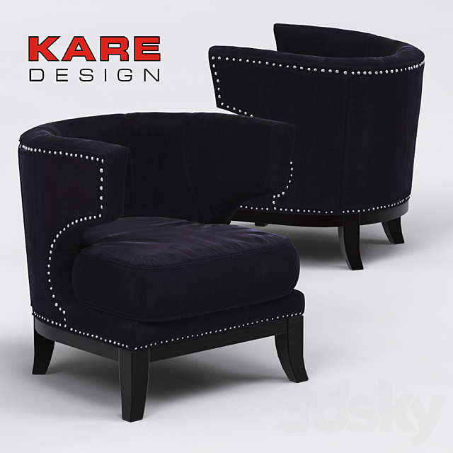 Armchair KARE Arm Chair Art Deco 3DSMax File - thumbnail 1