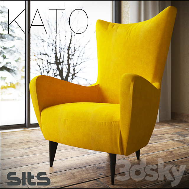 Armchair KATO 3DSMax File - thumbnail 1