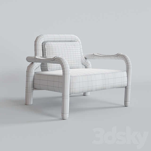 Armchair KAYAK 3DSMax File - thumbnail 3