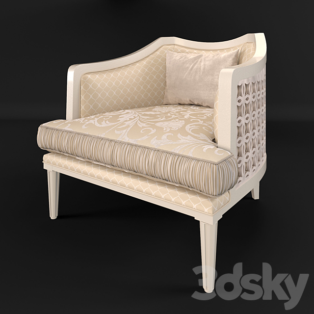 Armchair Keoma Salotti 2015 Classico brio 3ds Max - thumbnail 1