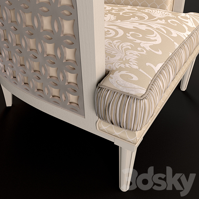 Armchair Keoma Salotti 2015 Classico brio 3ds Max - thumbnail 2