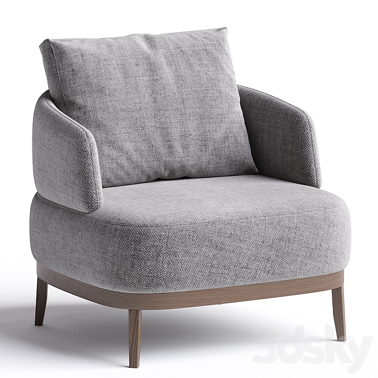 Armchair KEROS by Laskasas 3DS Max Model - thumbnail 1