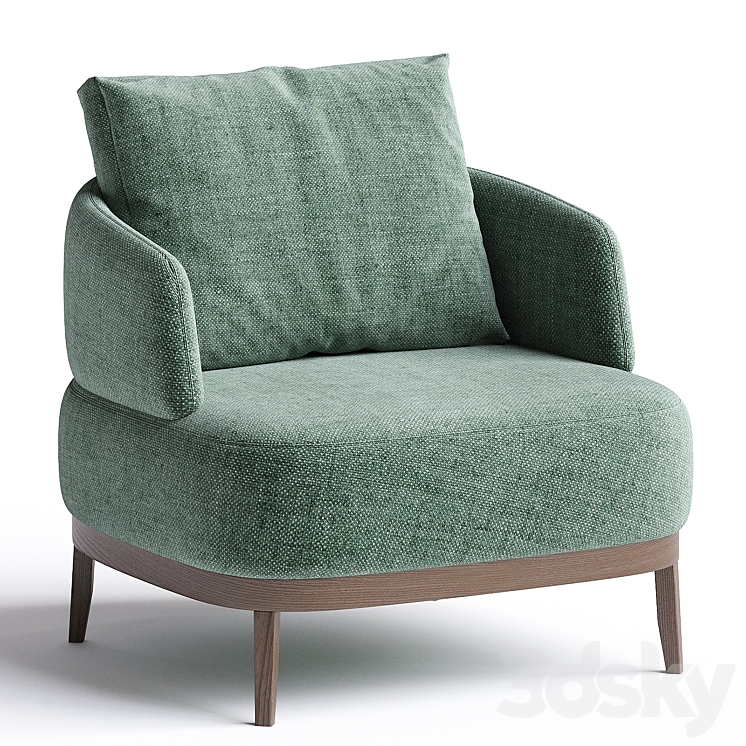 Armchair KEROS by Laskasas 3DS Max Model - thumbnail 2