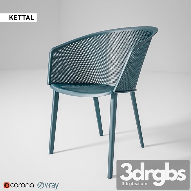 Armchair Kettal Stampa 3dsmax Download - thumbnail 1