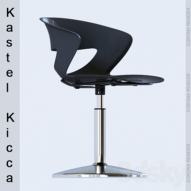 Armchair Kicca. factory Kastel 3DSMax File - thumbnail 1