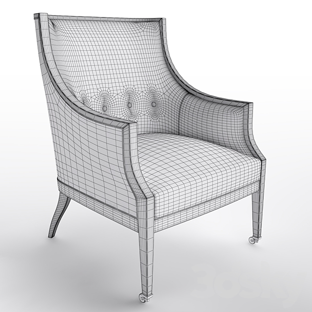 Armchair Kindel 3DSMax File - thumbnail 3