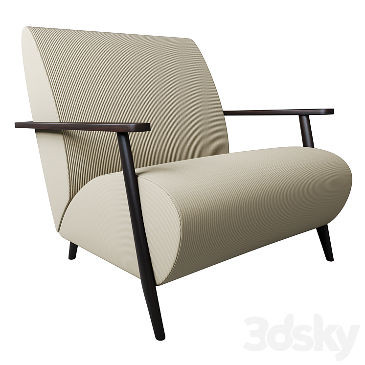 Armchair La Forma (ex Julia Grup) Marthan 3DS Max - thumbnail 1