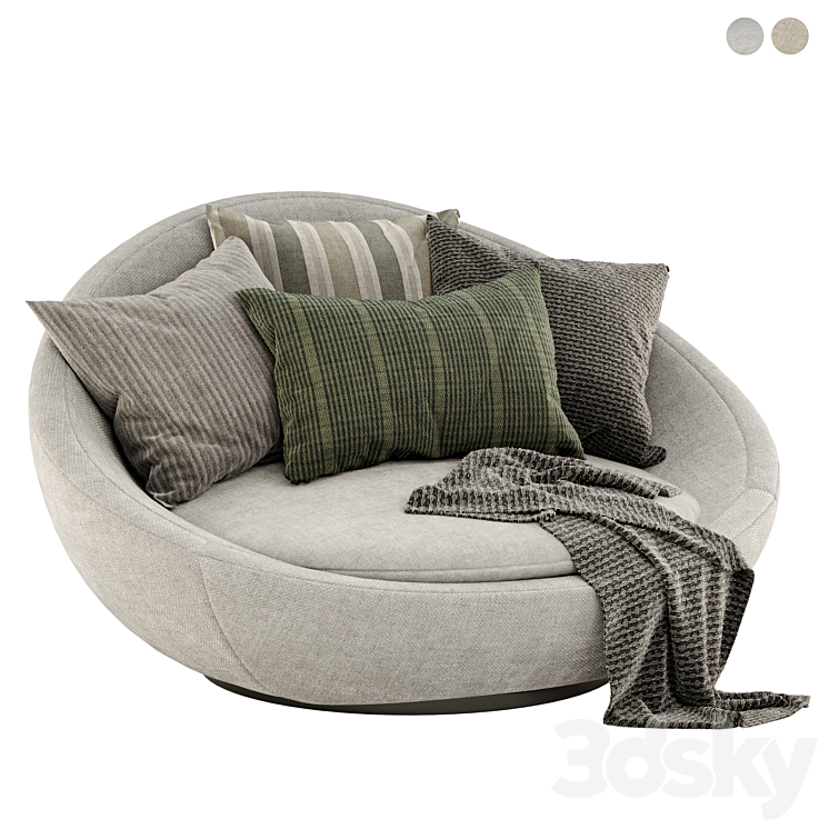 Armchair lacoon by desiree 3DS Max - thumbnail 2