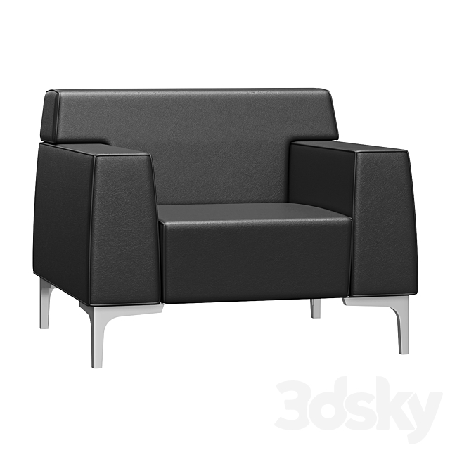 Armchair Las Mobili Jera Lounge 3ds Max - thumbnail 1