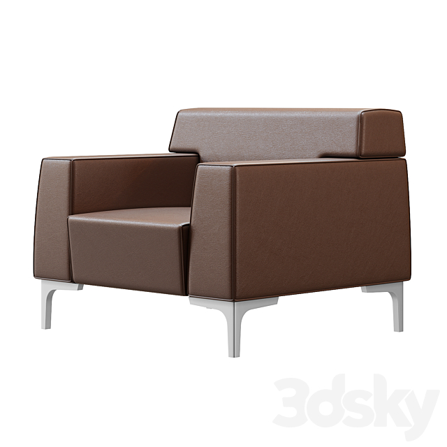 Armchair Las Mobili Jera Lounge 3ds Max - thumbnail 2