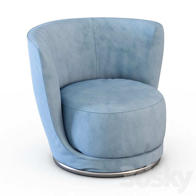 Armchair Laurent Longhi 3ds Max - thumbnail 1