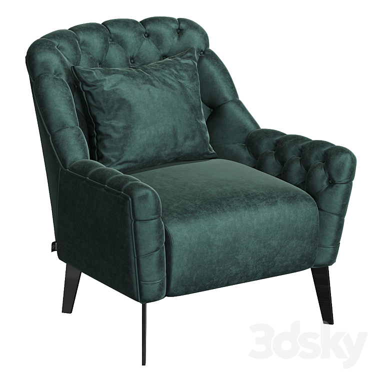 Armchair LeHome A166 3DS Max - thumbnail 1