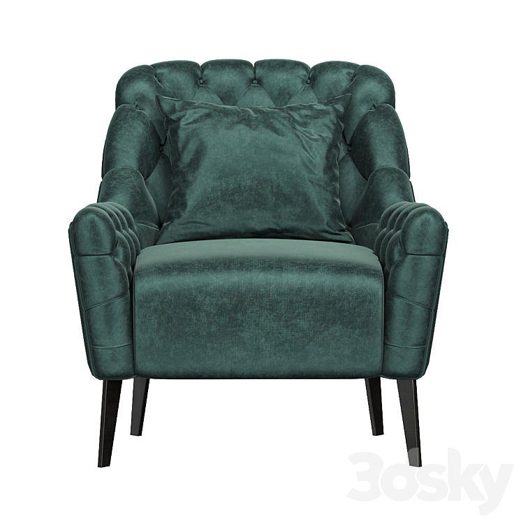 Armchair LeHome A166 3DS Max - thumbnail 2