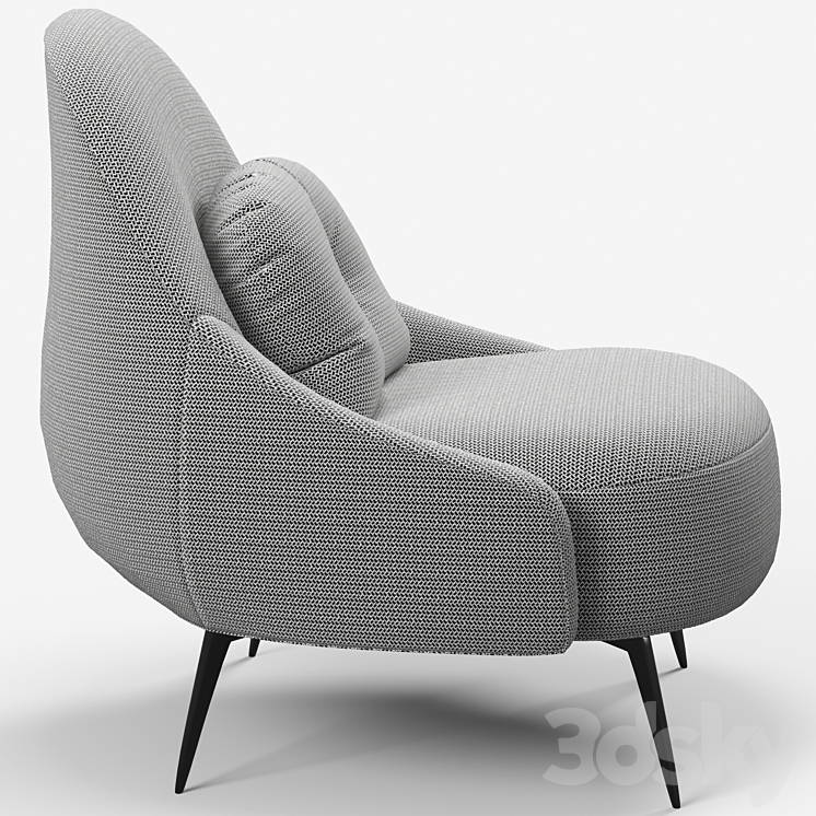 Armchair Leslie GORGEOUS FURNITURE 3DS Max - thumbnail 2