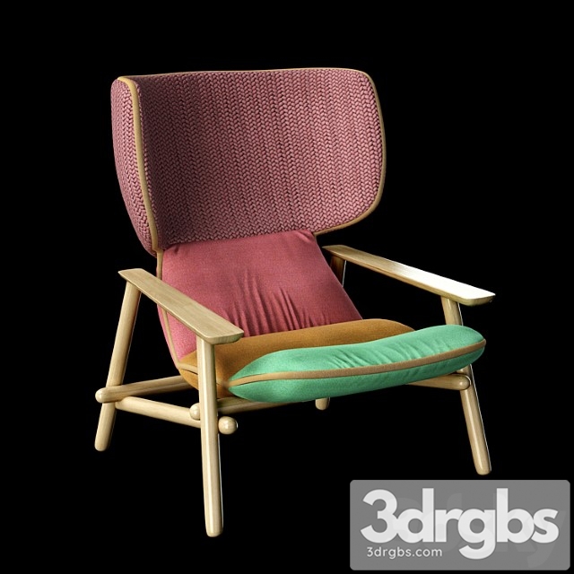 Armchair lilo wing moroso 3dsmax Download - thumbnail 1