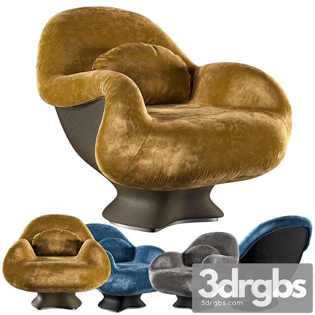 Armchair lips 3dsmax Download - thumbnail 1