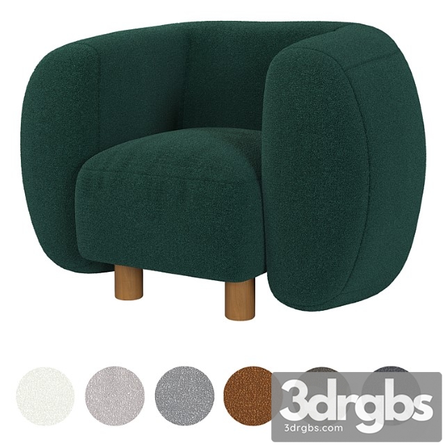 Armchair Londi Divan Ru 1 3dsmax Download - thumbnail 1